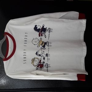 Charlie Brown Peanuts Size S Long Sleeved T-Shirt | New